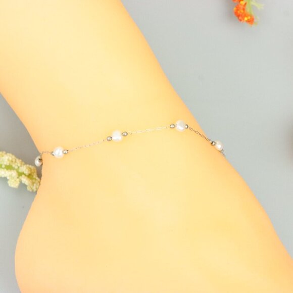 "Handmade Anklet – A Stylish Choice for Women, Thoughtful Gift Idea, EVCH1148 - Picture 6 of 10